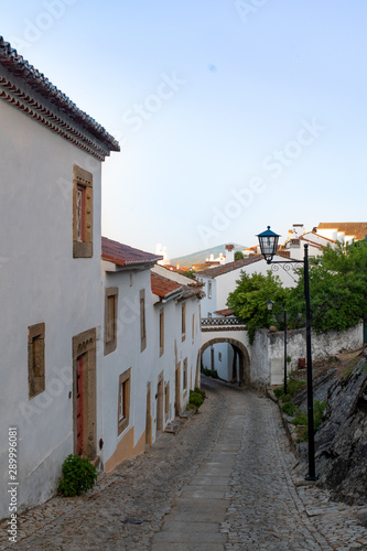 street in old town of Marvão Portugal