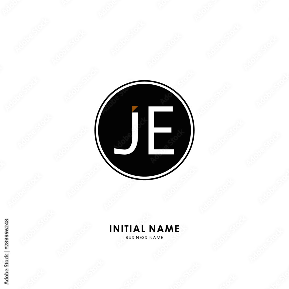 J E JE Initial logo letter with minimalist concept. Vector with scandinavian style logo. J E JE Initial logo letter with minimalist concept. Vector with scandinavian style logo.