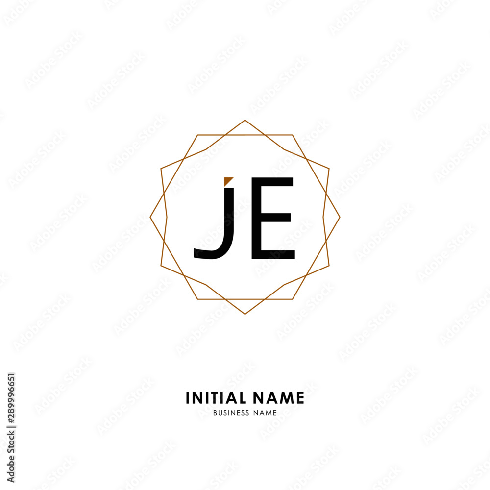 J E JE Initial logo letter with minimalist concept. Vector with scandinavian style logo. J E JE Initial logo letter with minimalist concept. Vector with scandinavian style logo.