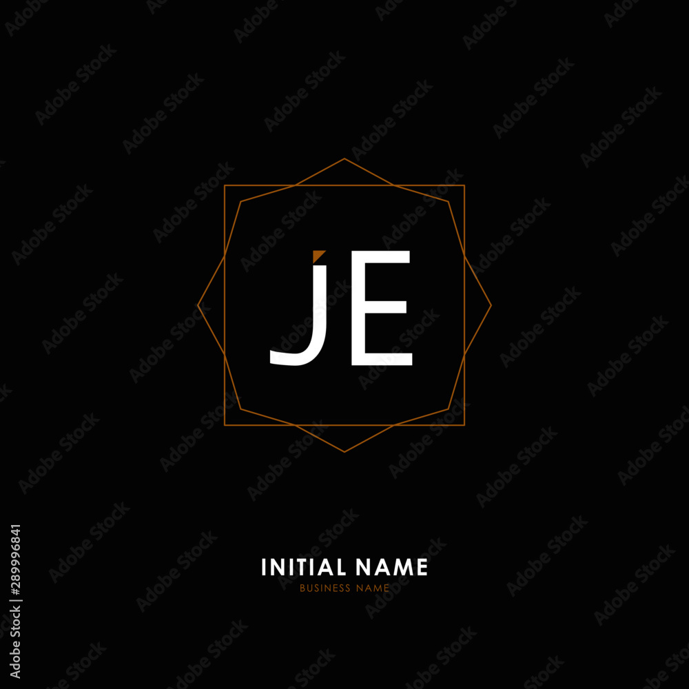J E JE Initial logo letter with minimalist concept. Vector with scandinavian style logo. J E JE Initial logo letter with minimalist concept. Vector with scandinavian style logo.