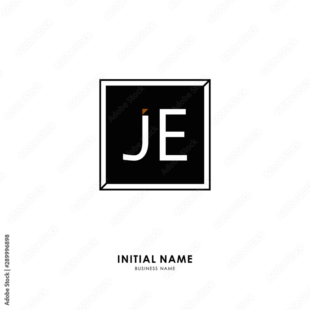 J E JE Initial logo letter with minimalist concept. Vector with scandinavian style logo. J E JE Initial logo letter with minimalist concept. Vector with scandinavian style logo.