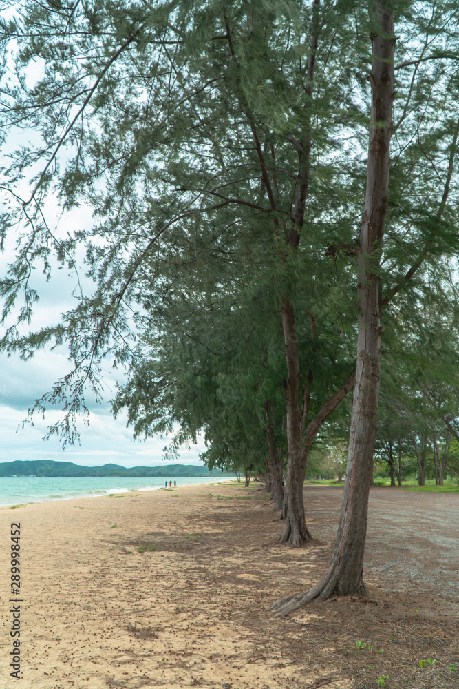 Naphat Tharaphirom Beach close U Tapao airport and connect to Chonburi province