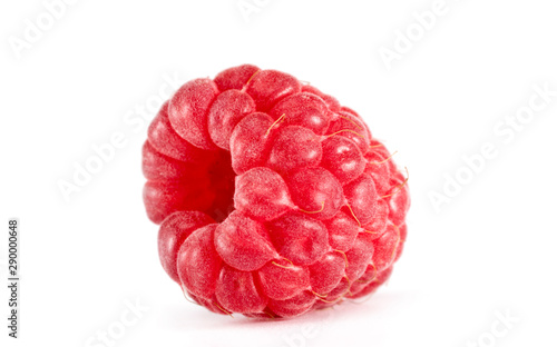 Raspberries On A White Background