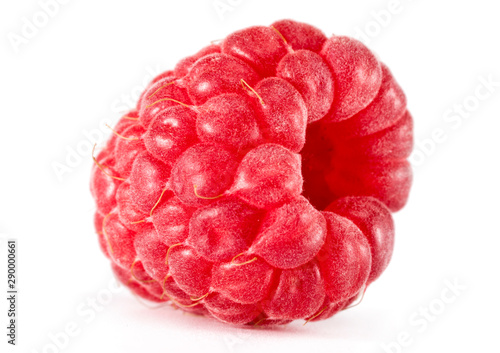 Raspberries On A White Background