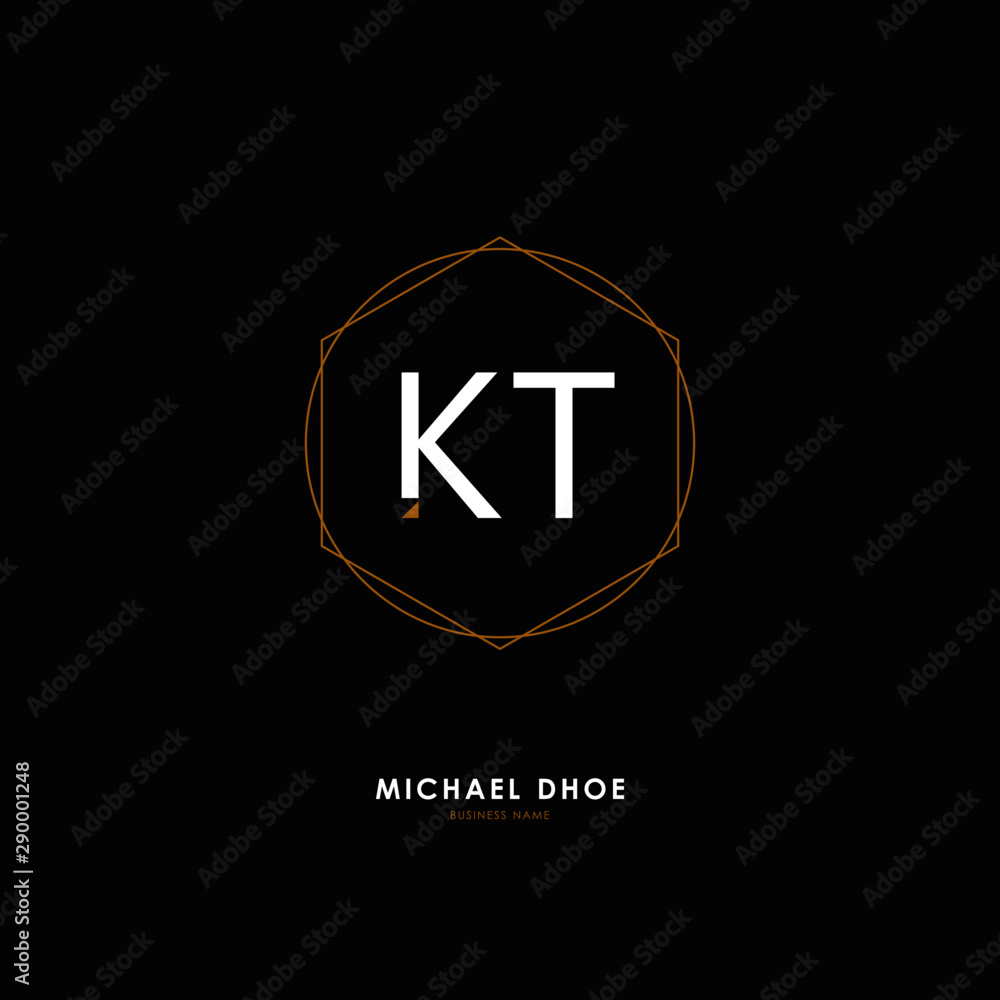 K T KT Initial logo letter with minimalist concept. Vector with scandinavian style logo. K T KT Initial logo letter with minimalist concept. Vector with scandinavian style logo.