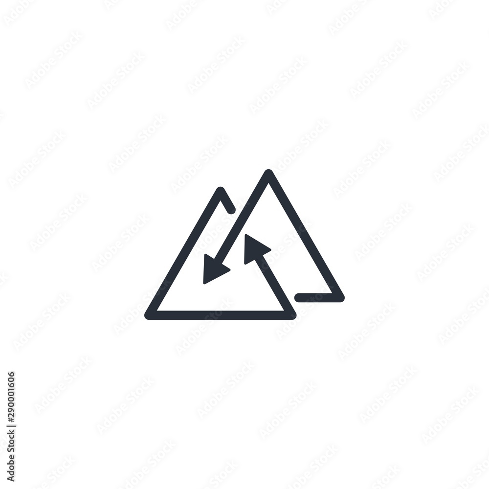 Transfer. Double movement. Vector linear icon isolated on white background. Transfer. Double movement. Vector linear icon isolated on white background.