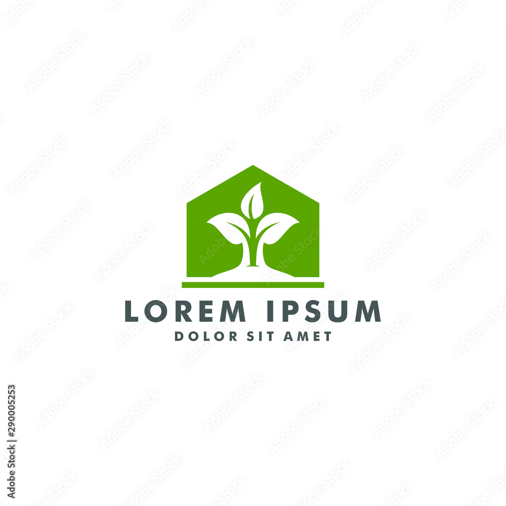 Green leaf logo, nature icon design vector illustration Green leaf logo, nature icon design vector illustration