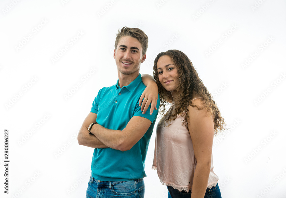 Friends with positive expressions Friends with positive expressions
