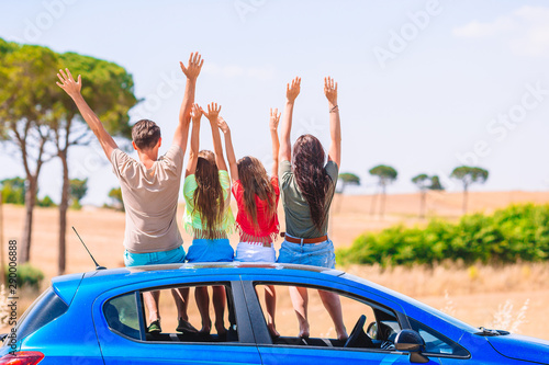 Summer car trip and young family on vacation © travnikovstudio