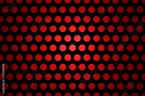 Seamless Polka Dot Background - Abstract Black And Red Shiny Template