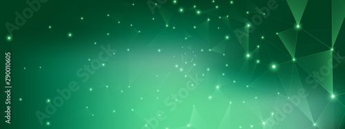 Technology Design. Big Data Concept. Green 3d 