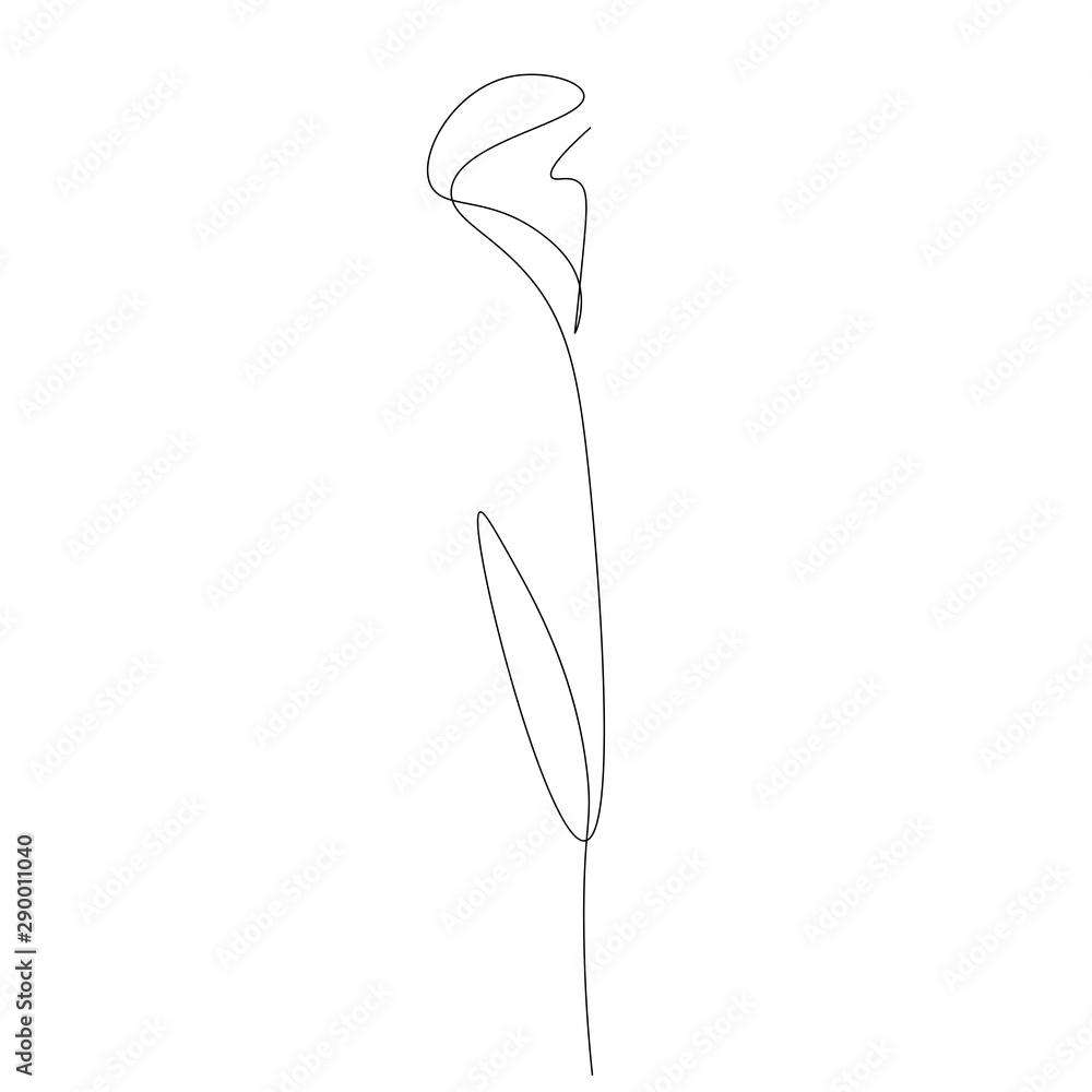 Flower icon line drawing, vector illustration Flower icon line drawing, vector illustration