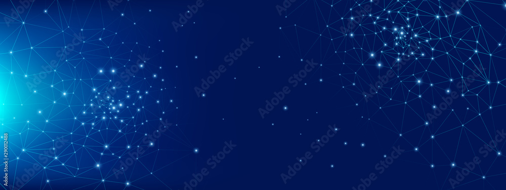 Obraz premium Technology Digital. Big Data Server. Glow 