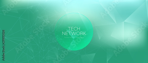Gradient Technology Elements. Data Tech. Green 