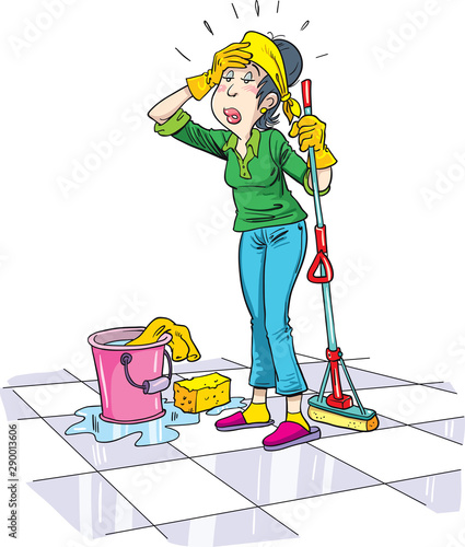 Cleaning lady