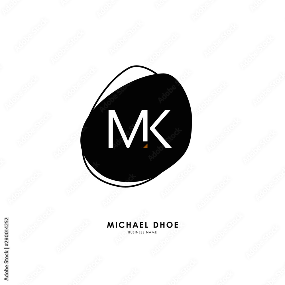 M K MK Initial logo letter with minimalist concept. Vector with scandinavian style logo. M K MK Initial logo letter with minimalist concept. Vector with scandinavian style logo.