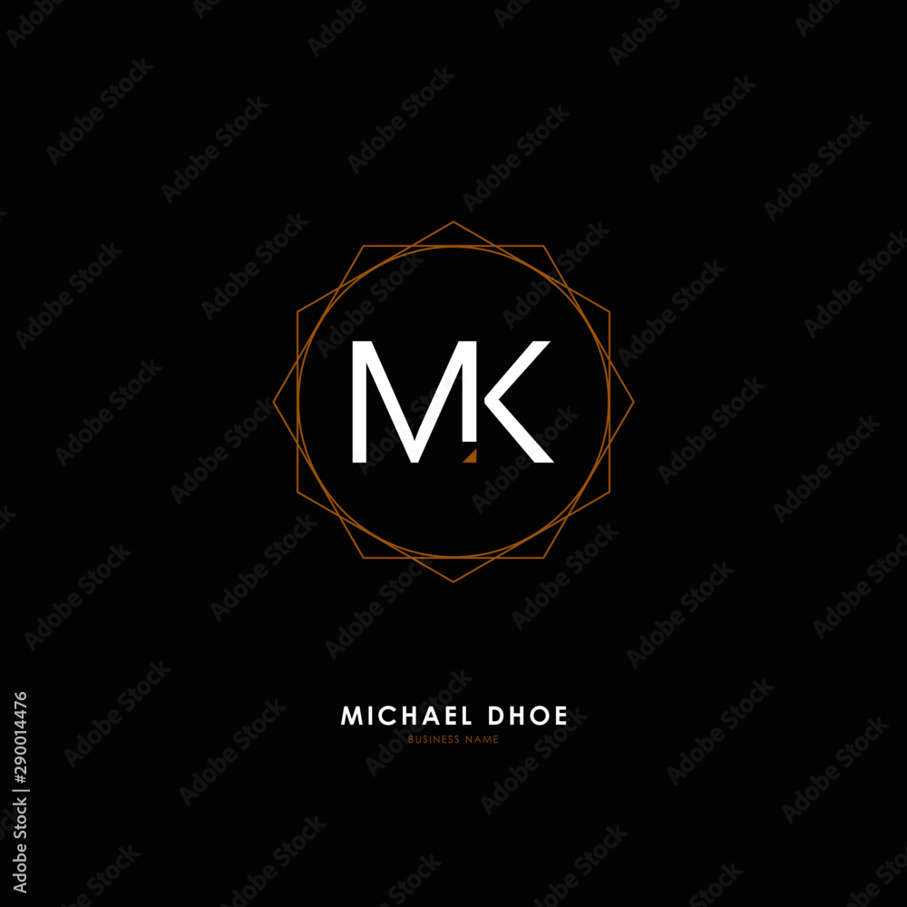 M K MK Initial logo letter with minimalist concept. Vector with scandinavian style logo. M K MK Initial logo letter with minimalist concept. Vector with scandinavian style logo.
