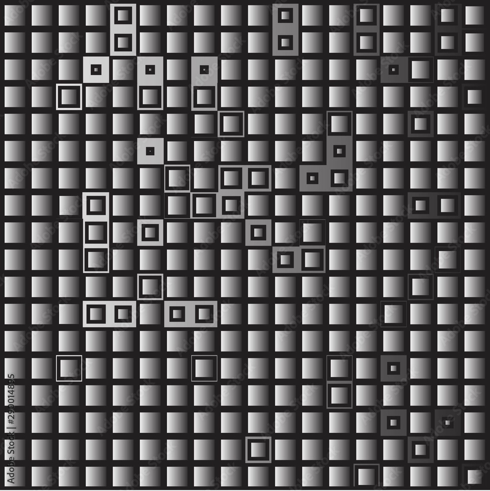 Mosaic background with squares