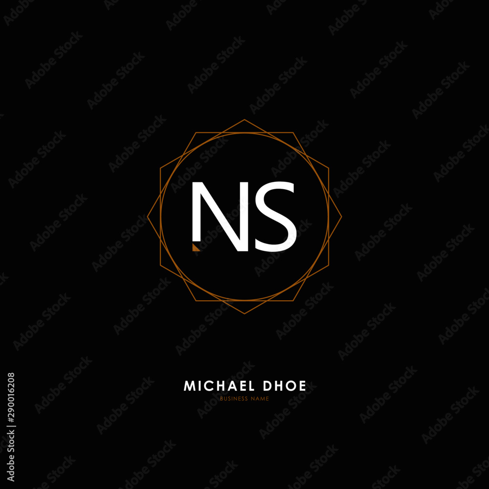 N S NS Initial logo letter with minimalist concept. Vector with scandinavian style logo. N S NS Initial logo letter with minimalist concept. Vector with scandinavian style logo.