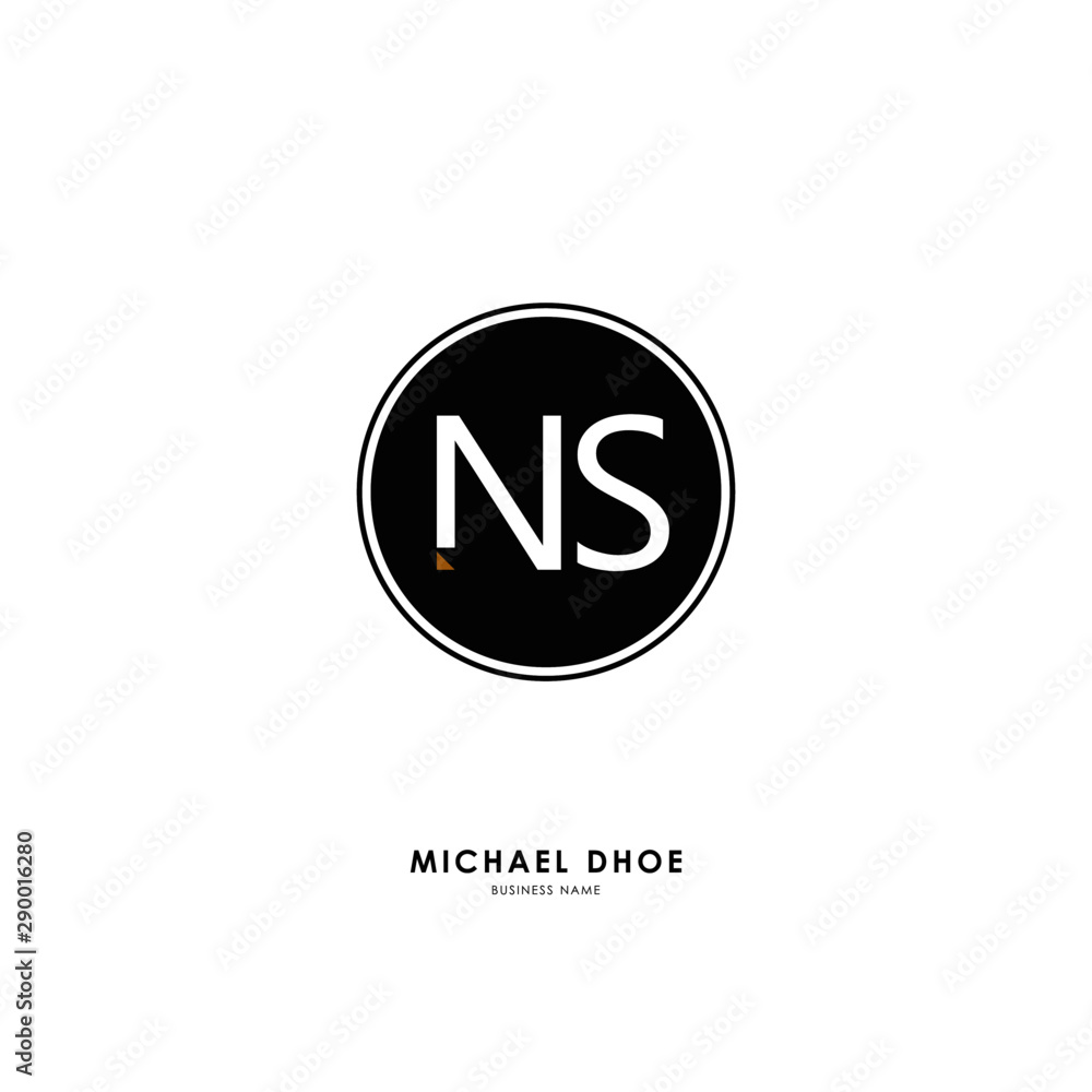 N S NS Initial logo letter with minimalist concept. Vector with scandinavian style logo. N S NS Initial logo letter with minimalist concept. Vector with scandinavian style logo.