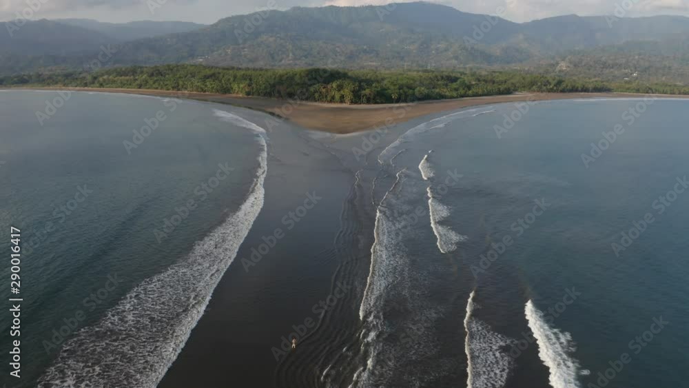 Drone view of Ballena Marine National Park, Costa Rica Drone view of Ballena Marine National Park, Costa Rica