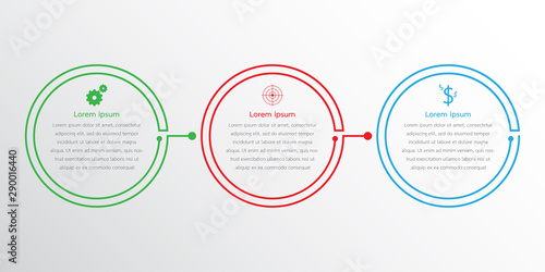 Vector infographic templates used for detailed reports. All 3 topics.