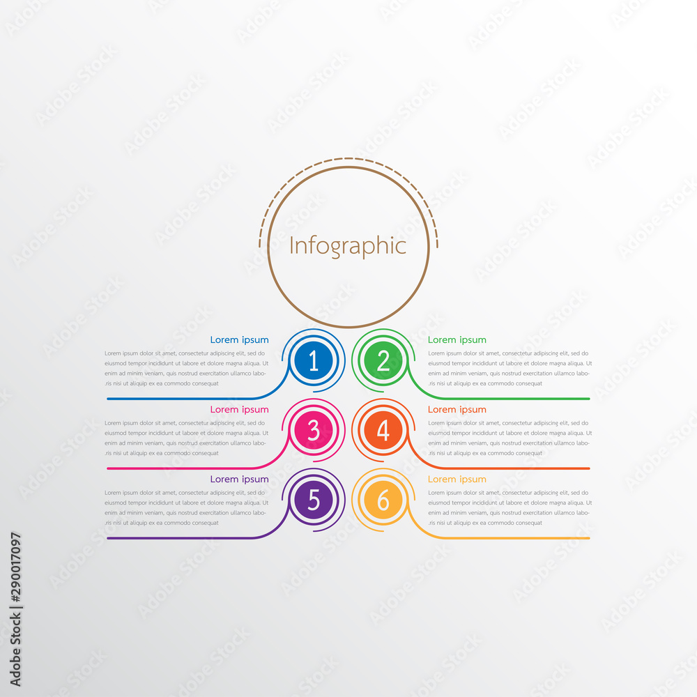 Vector infographic templates used for detailed reports. All 6 topics. Vector infographic templates used for detailed reports. All 6 topics.