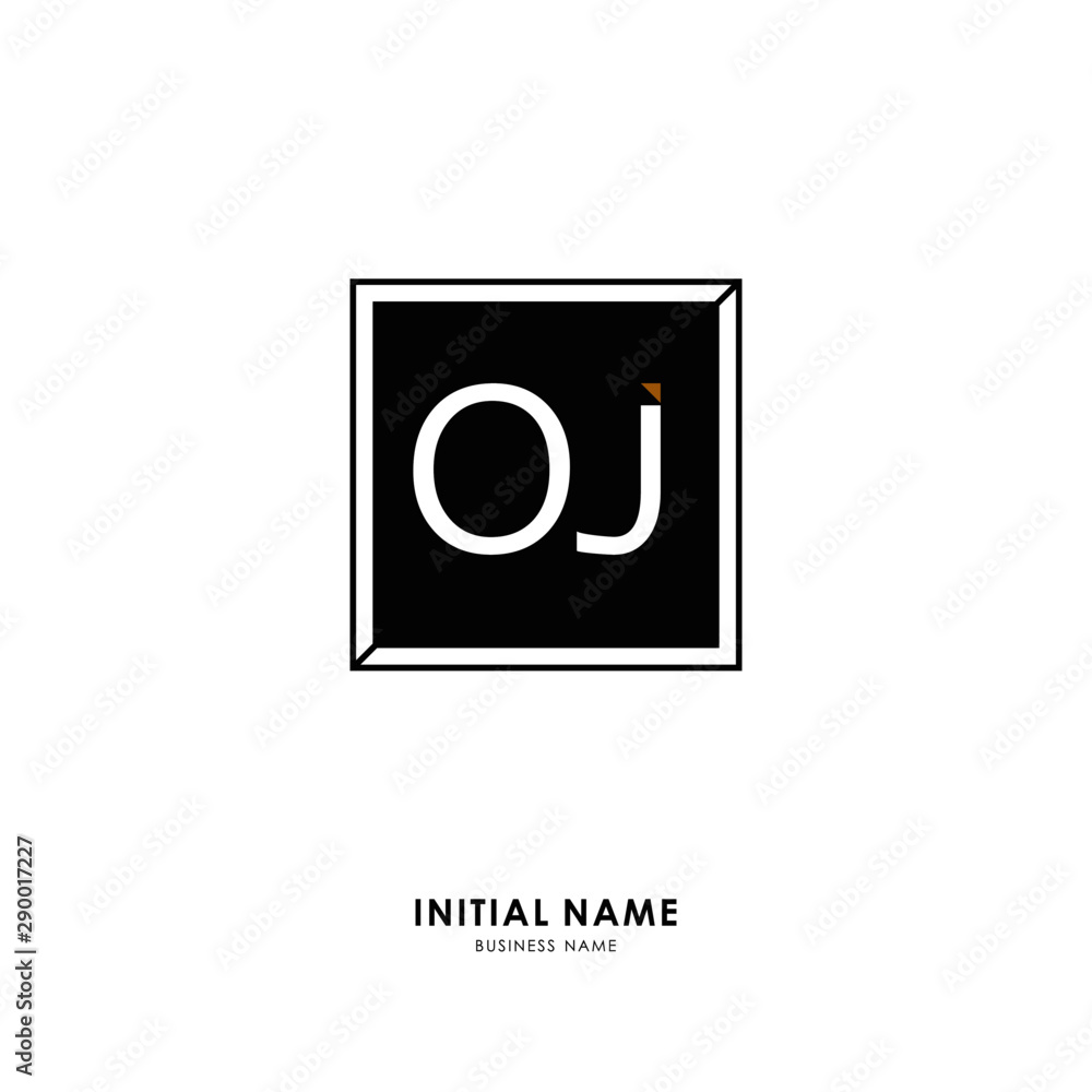 O J OJ Initial logo letter with minimalist concept. Vector with scandinavian style logo. O J OJ Initial logo letter with minimalist concept. Vector with scandinavian style logo.