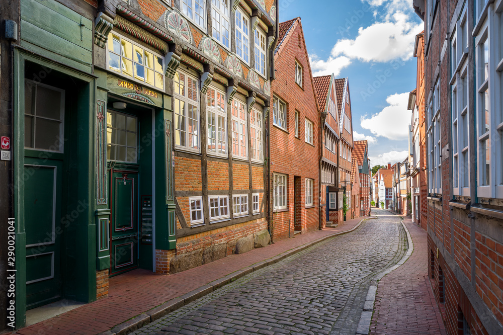 Historic Lane in the Hanseatic Town Stade in germany
