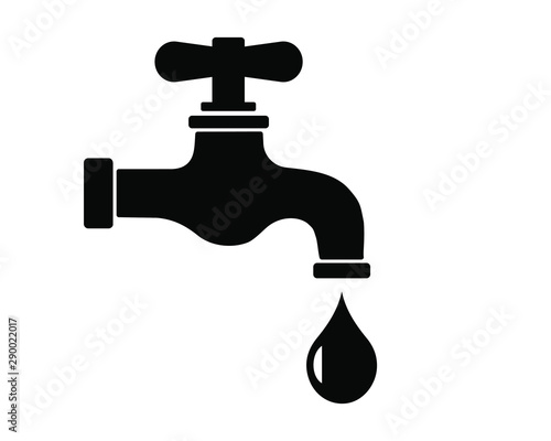 Water tap vector illustration icon.