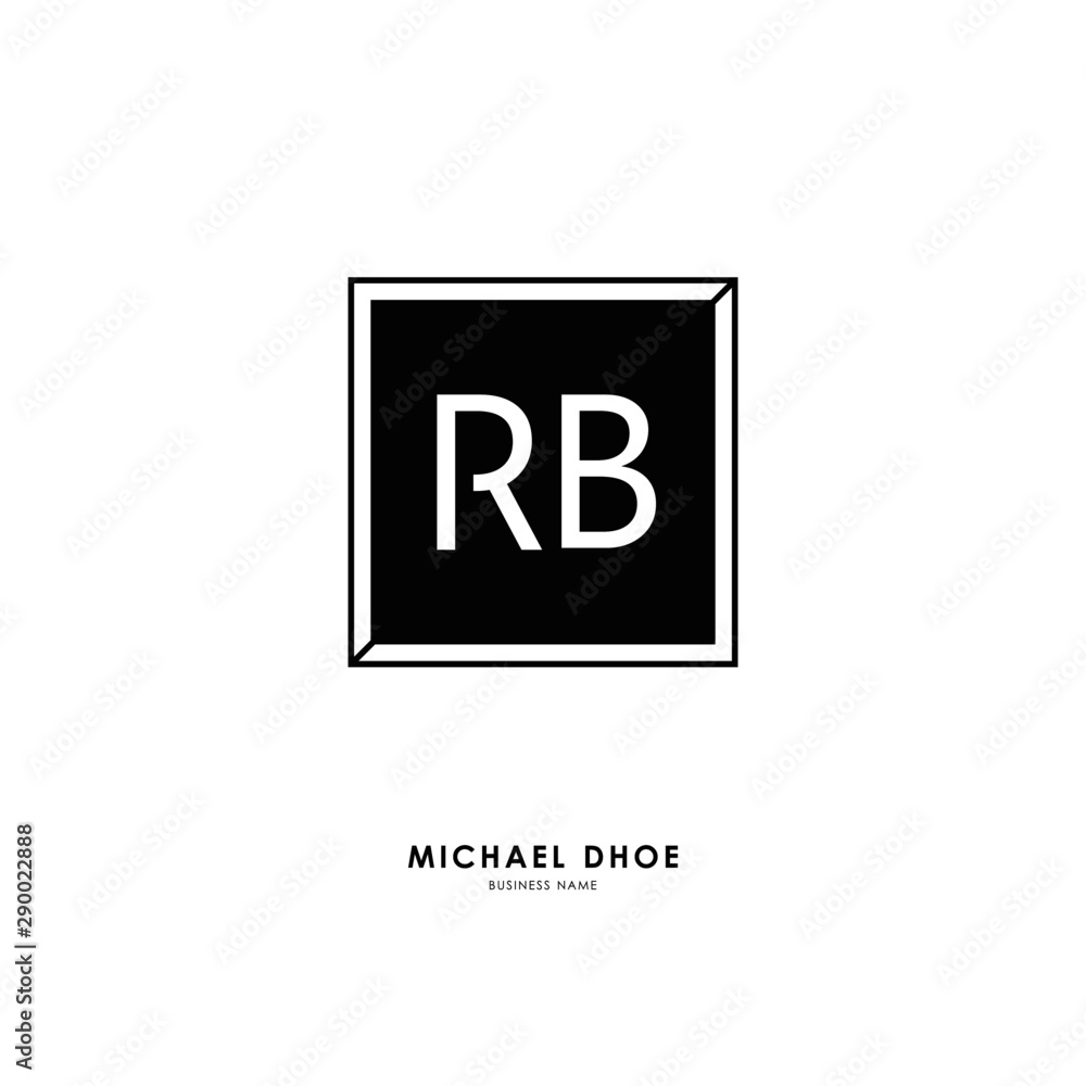 R B RB Initial logo letter with minimalist concept. Vector with scandinavian style logo. R B RB Initial logo letter with minimalist concept. Vector with scandinavian style logo.