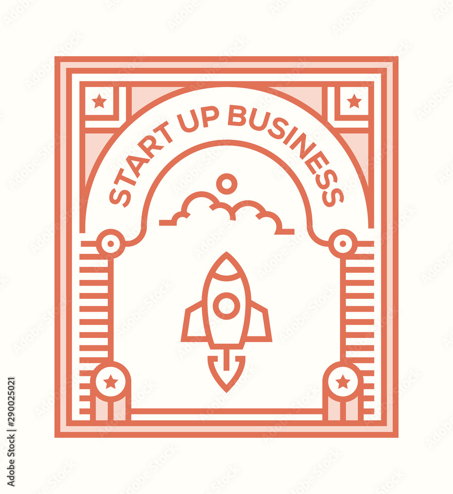 Fotografie START UP BUSINESS ICON CONCEPT