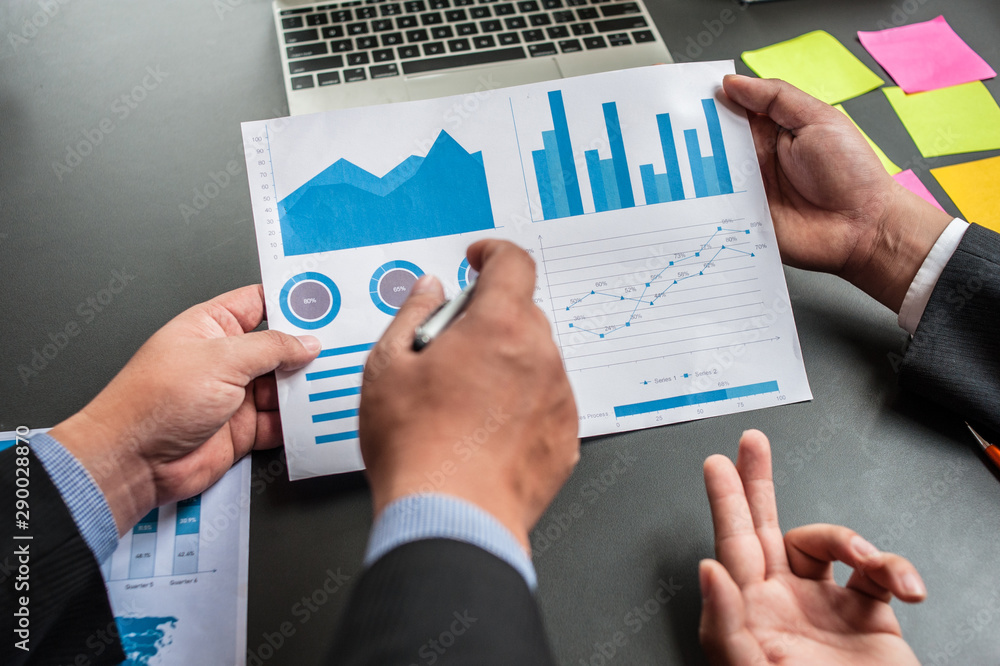 Business people are analyzing and planning business. Business Strategy Consulting Business people are analyzing and planning business. Business Strategy Consulting