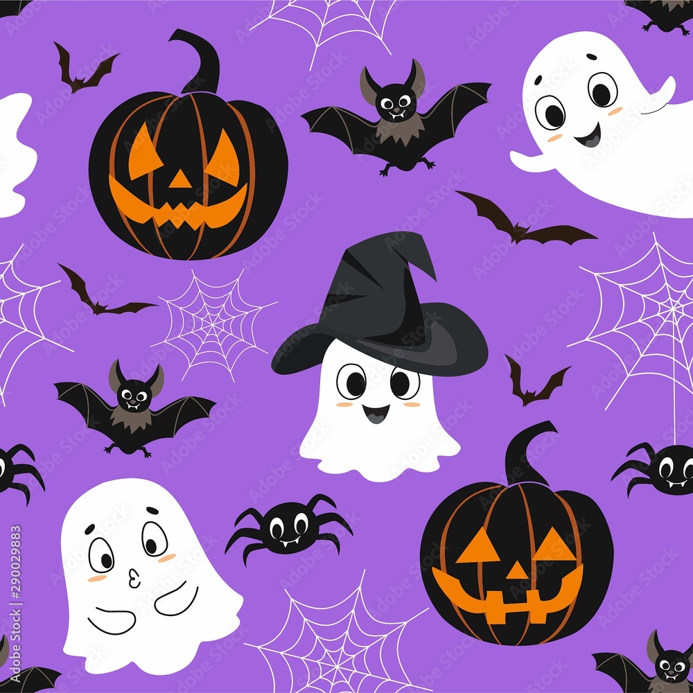 Halloween ghosts collection. Vector illustration. Halloween ghosts collection. Vector illustration.