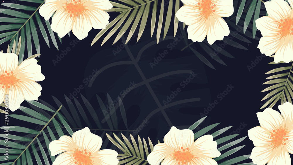 Naklejka premium beautiful floral flower pattern background