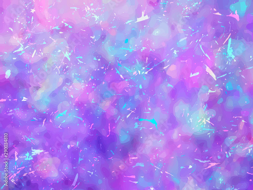 Unicorn background with rainbow mesh. Fantasy gradient backdrop with hologram. Vector illustration for poster, brochure, invitation, cover , catalog.