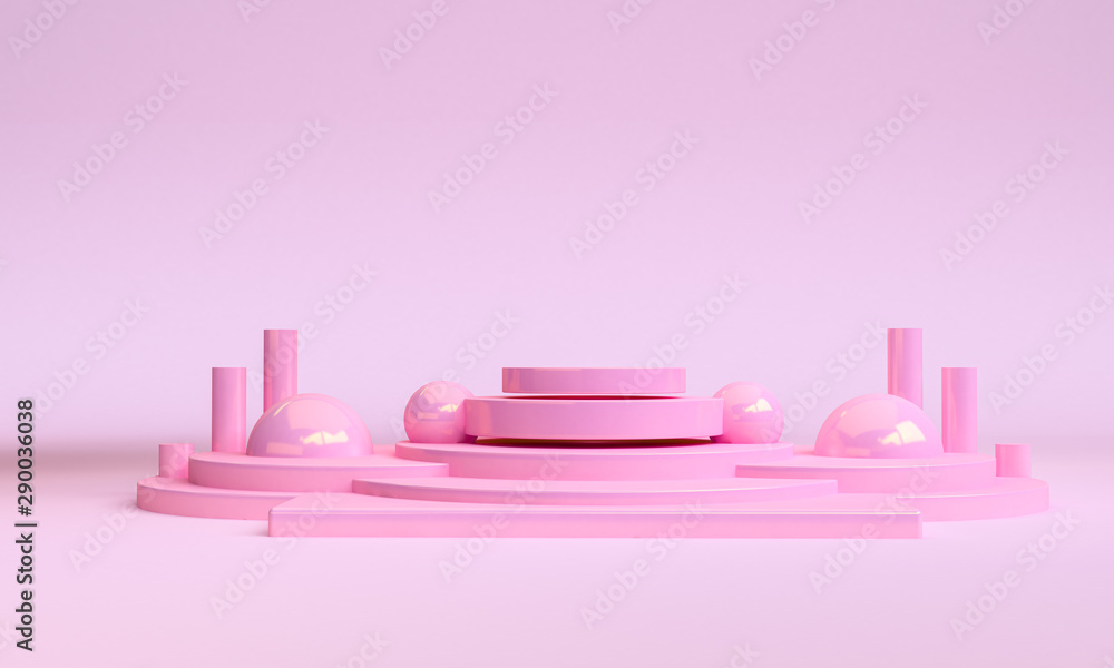 Minimalistt Geometric shape scene minimal, 3d rendering. Minimalistt Geometric shape scene minimal, 3d rendering.