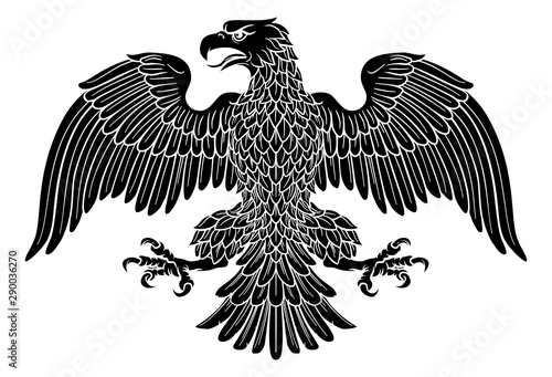 Eagle possibly German, Roman, Russian, American or Byzantine imperial heraldic symbol