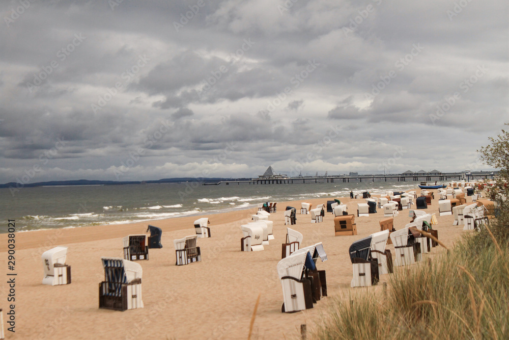 Naklejka premium Ostseestrand in Heringsdorf (Usedom)