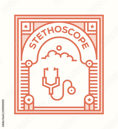 STETHOSCOPE ICON CONCEPT