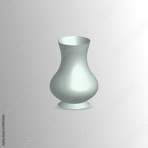 Illustration of empty vase.  Vector  © Fariz