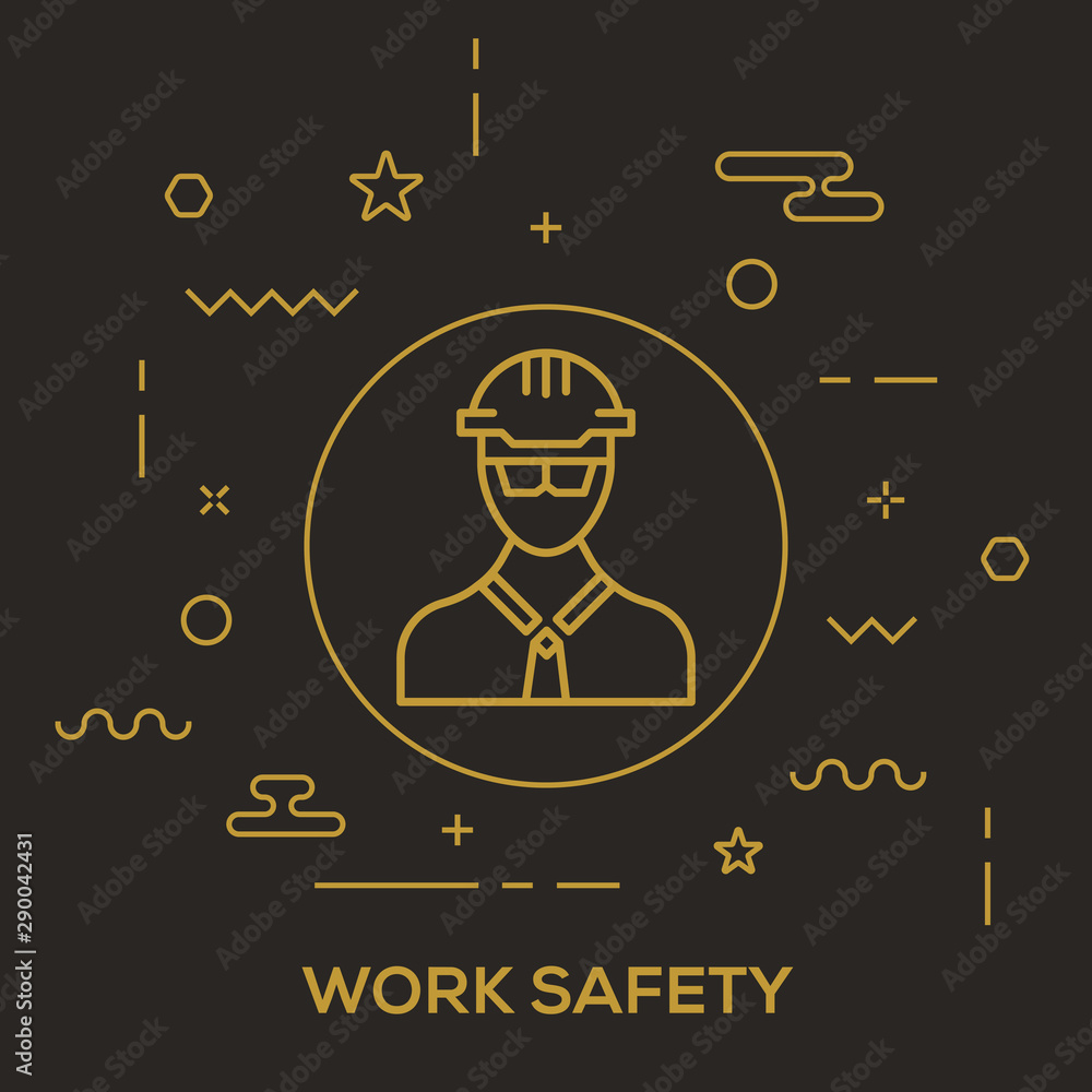 Plakat Work Safety Concept