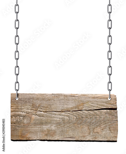 wooden sign chain ropesignboard signpost photo