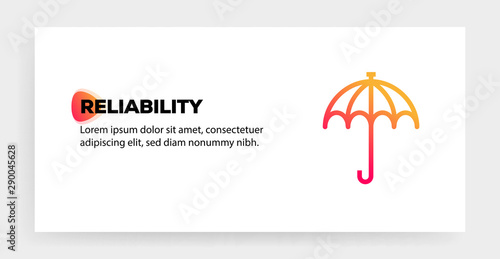 RELIABILITY ICON CONCEPT
