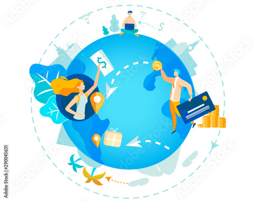 Informational Poster Transfer Funds Worldwide.
