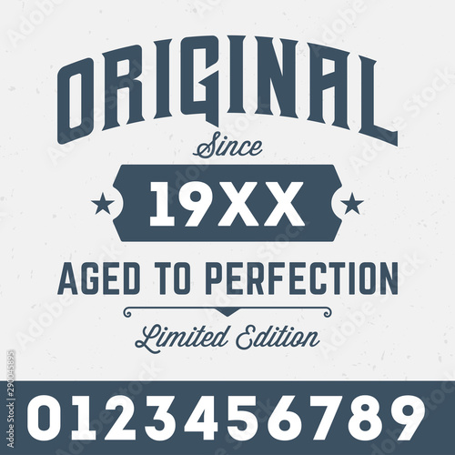 Original Since 19xx - Clean Birthday Tee Design For Printing