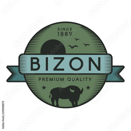Bizon vector logo template