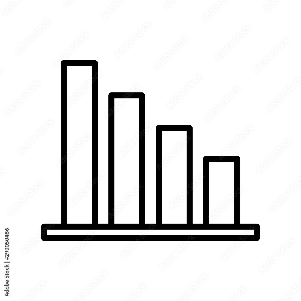 Chart icon vector design template Chart icon vector design template