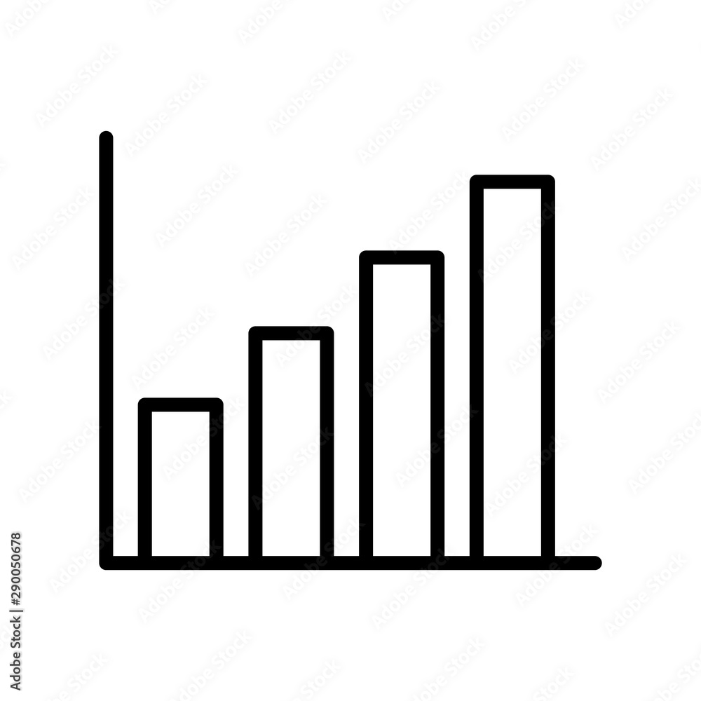Chart icon vector design template Chart icon vector design template