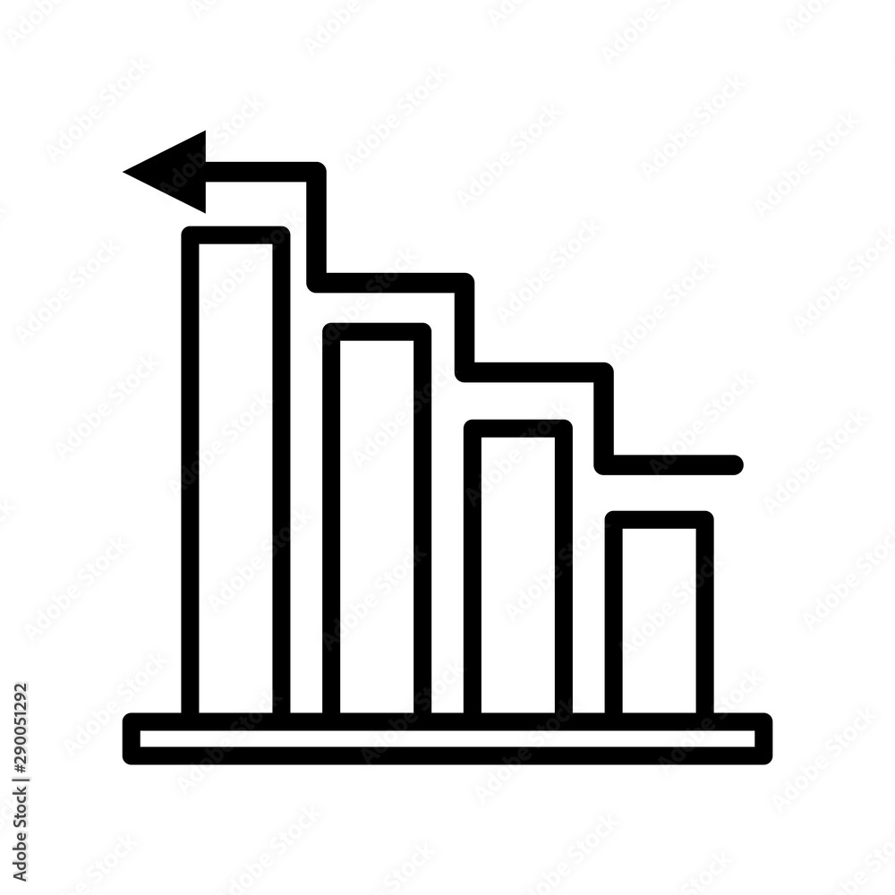 Chart icon vector design template Chart icon vector design template